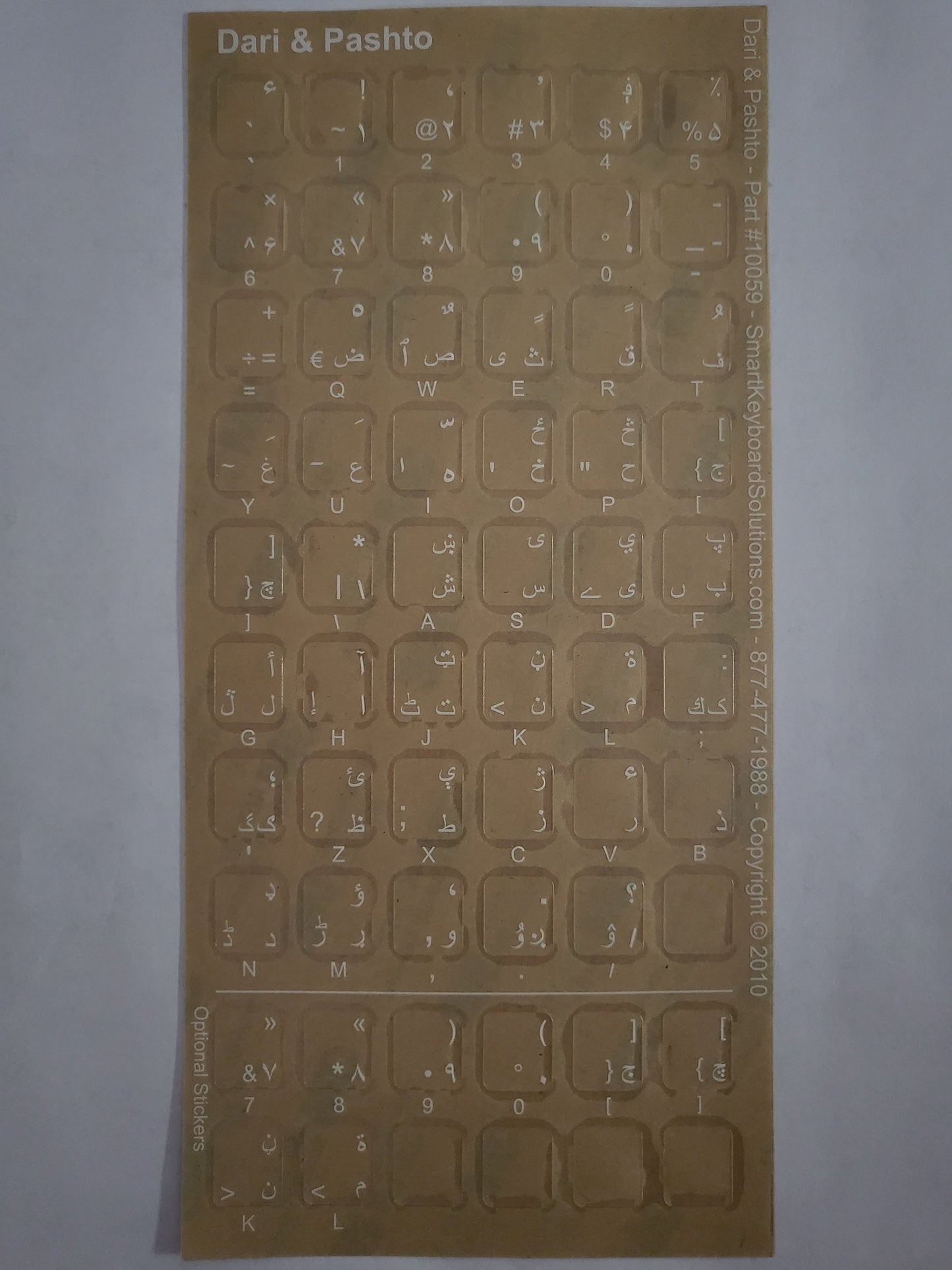 Dari Keyboard Labels