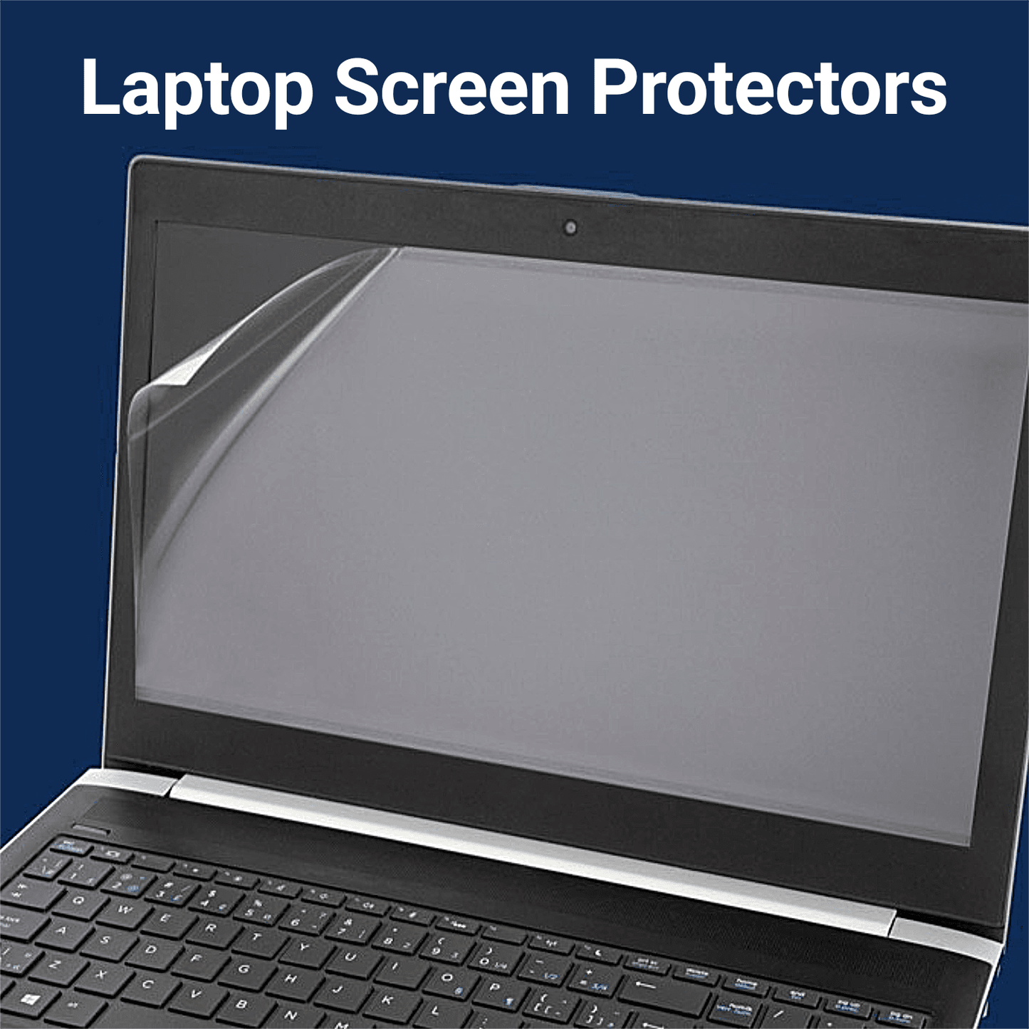Matte laptop screen protector film with clear gray tint