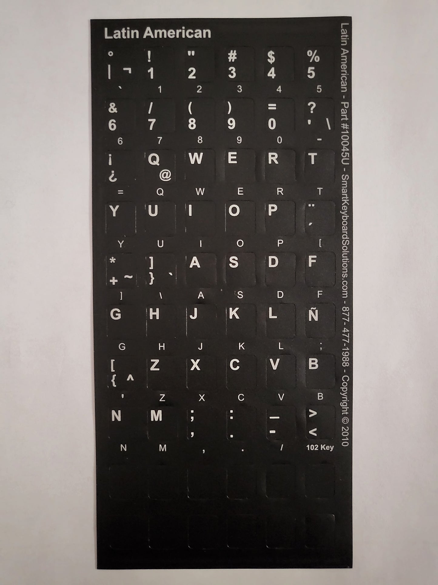 Latin American Keyboard Labels