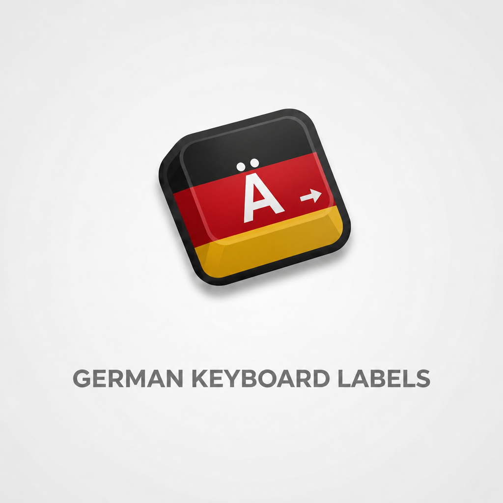 Upgrade Your Keyboard with Durable, High‑Quality German Language Labels