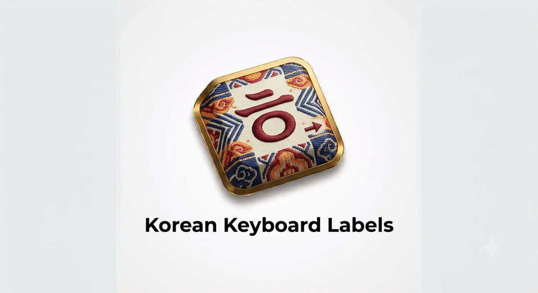 Add Clear Korean Characters to Your Keyboard with Durable, High‑Quality Stickers
