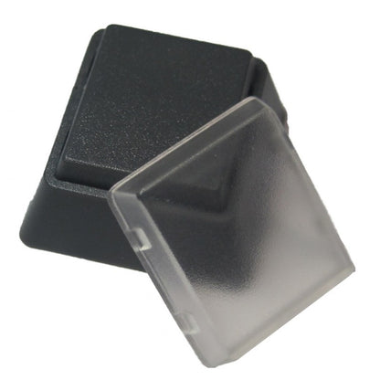 Genovation relegendable keycaps, dark and translucent keycap with stepped profile
