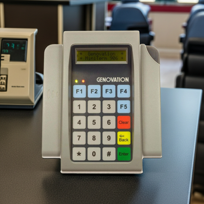Genovation MiniTerm 906 countertop payment terminal with color screen and numeric keypad
