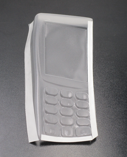 Verifone VX820 clear keypad cover with molded button layout