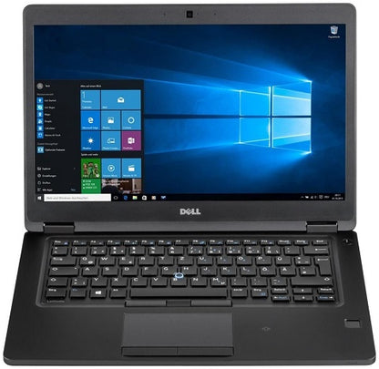 Dell laptop cover with open keyboard and Windows desktop display