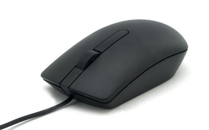 Dell MS116T mouse cover, dark matte with scroll wheel and side cutout for cable