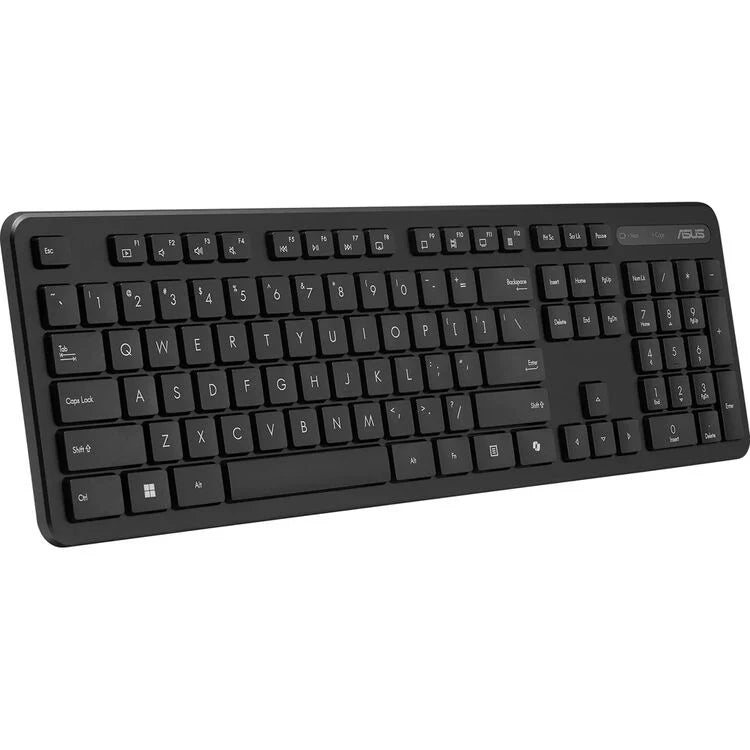 Dark keyboard cover with cutouts and printed keys for QWERTZ layout