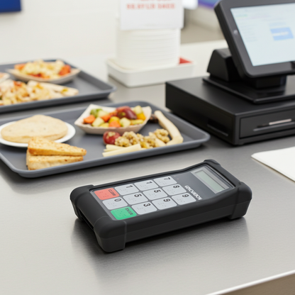 Genovation MiniTerm handheld scanner terminal, black keypad and small display