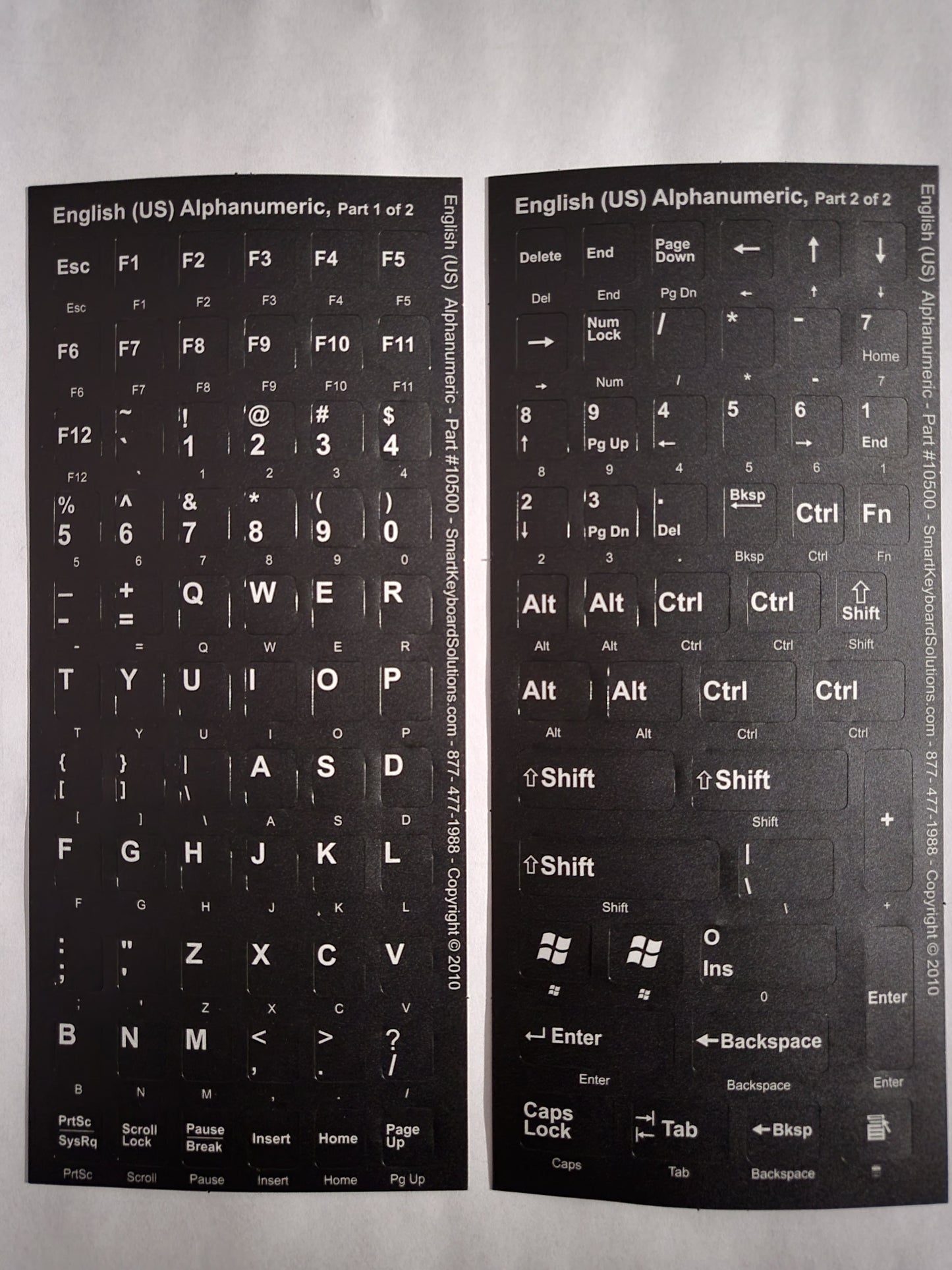 English Keyboard Labels