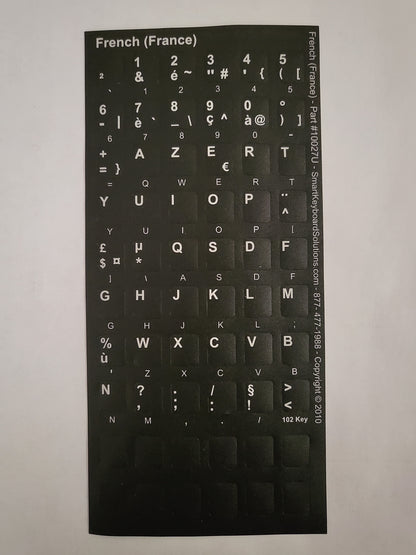 French Keyboard Labels
