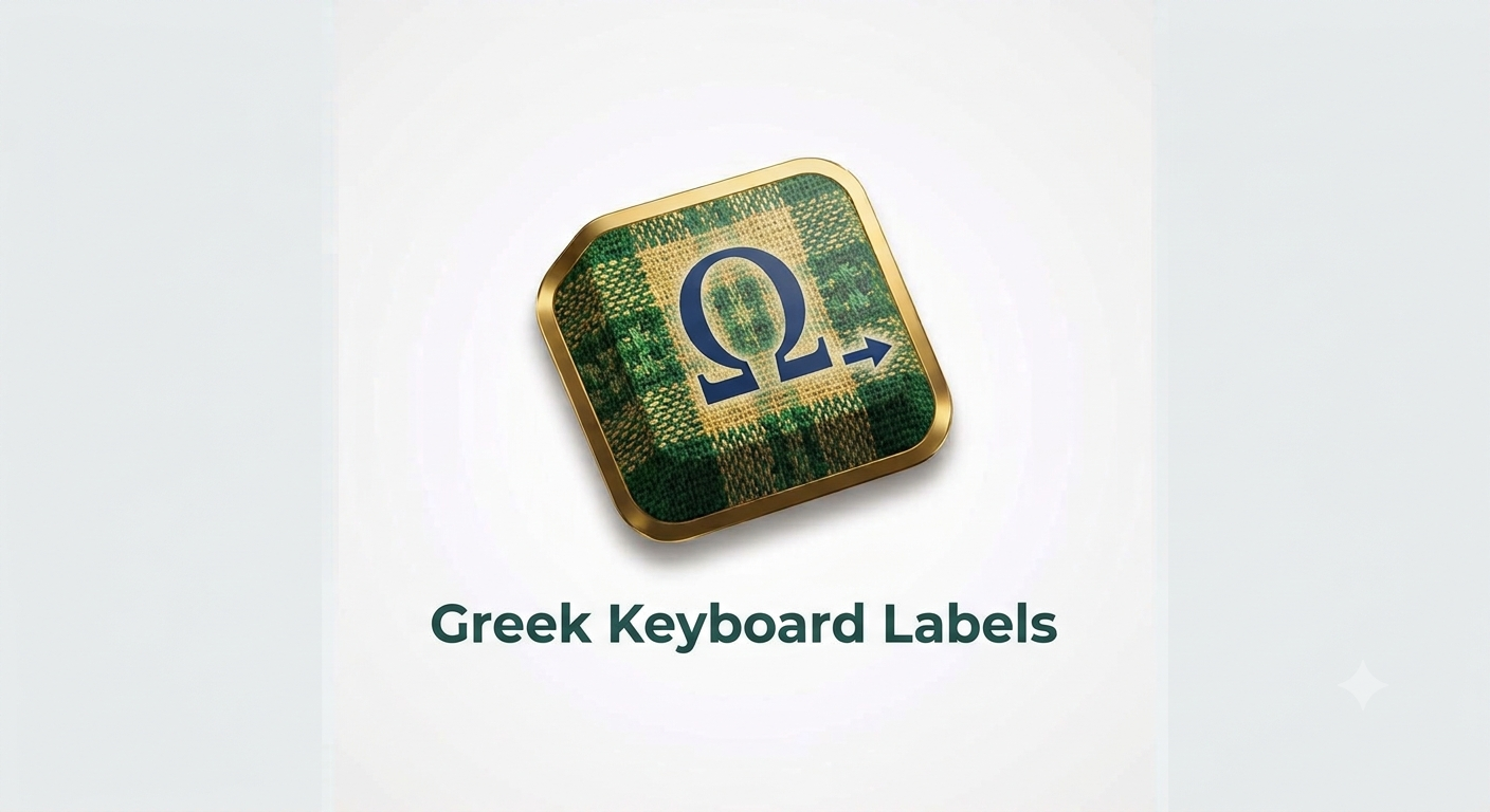 Greek Keyboard Labels
