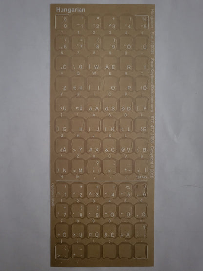 Hungarian Keyboard Labels