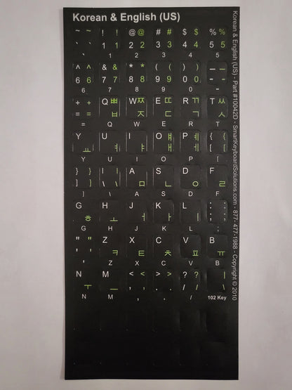 Korean Keyboard Labels