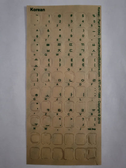 Korean Keyboard Labels