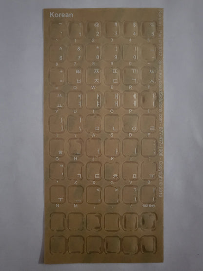 Korean Keyboard Labels