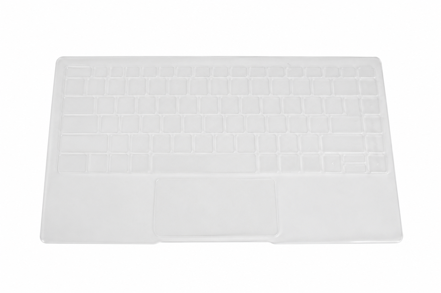 Light gray laptop protective cover with molded panel and opening