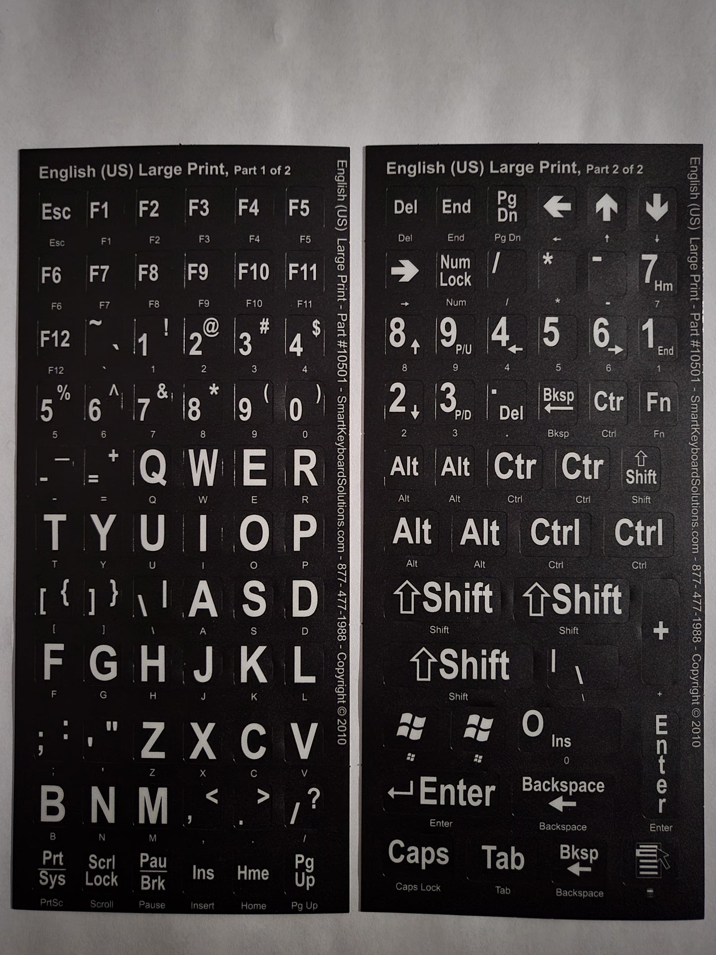 Large Print Keyboard Labels