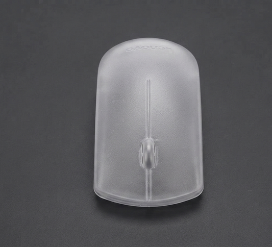 Translucent mouse scroll wheel cover cap with vertical seam