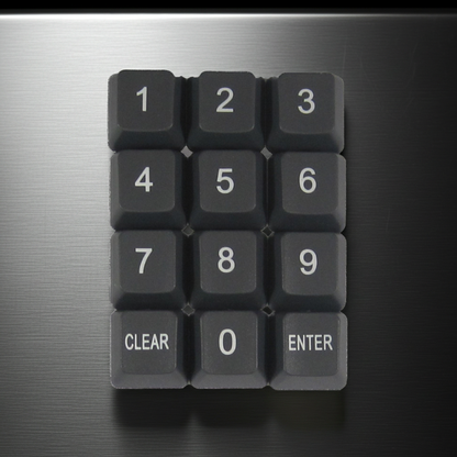 Genovation 12-key clear and enter keypad with 0–9 number keys, dark gray buttons