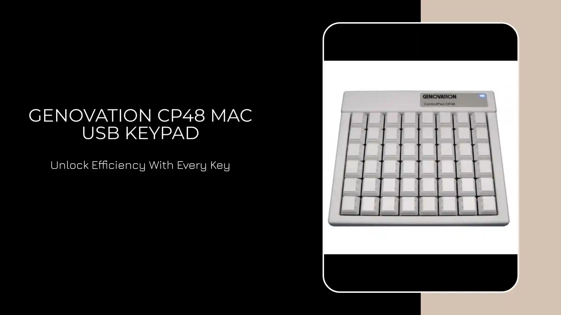 Genovation CP48 MAC USB Keypad by@Outfy