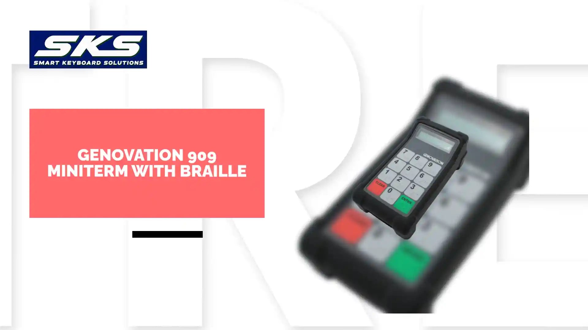 Genovation 909 MiniTerm with braille by@Outfy