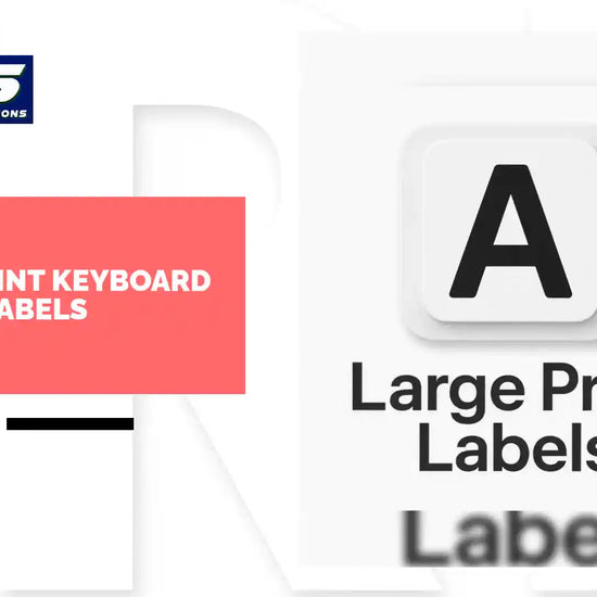 Large Print Keyboard Labels by@Outfy