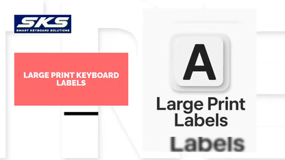 Large Print Keyboard Labels by@Outfy