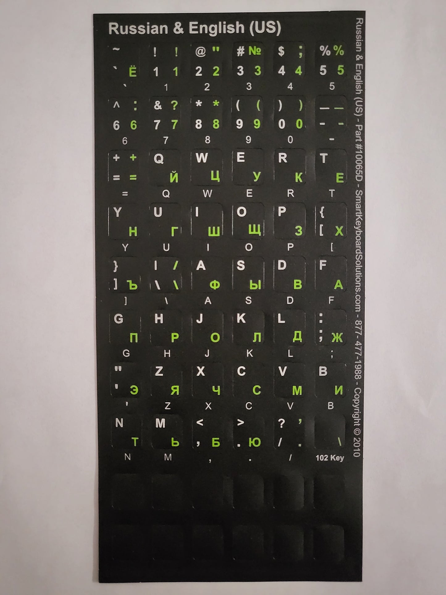 Russian Keyboard Labels