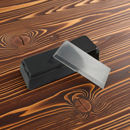 Genovation 2X relegendable keycap, black base with translucent gray top